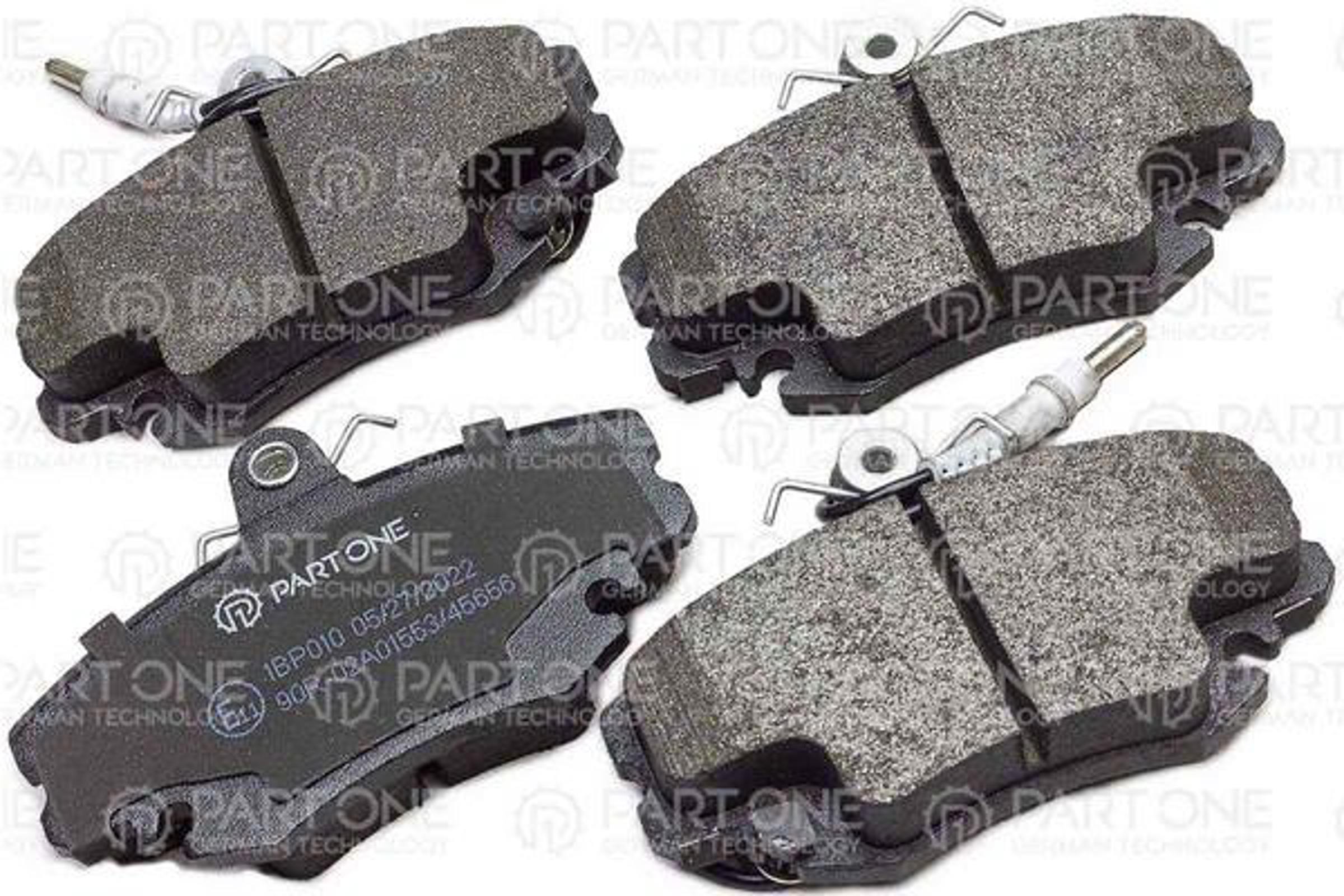 PART-ONE 1bp010 - Колодки тормозные дисковые перед. RENAULT: LOGAN/SANDERO 06->, CLIO I/II, ESPACE 84-90, MEGAN