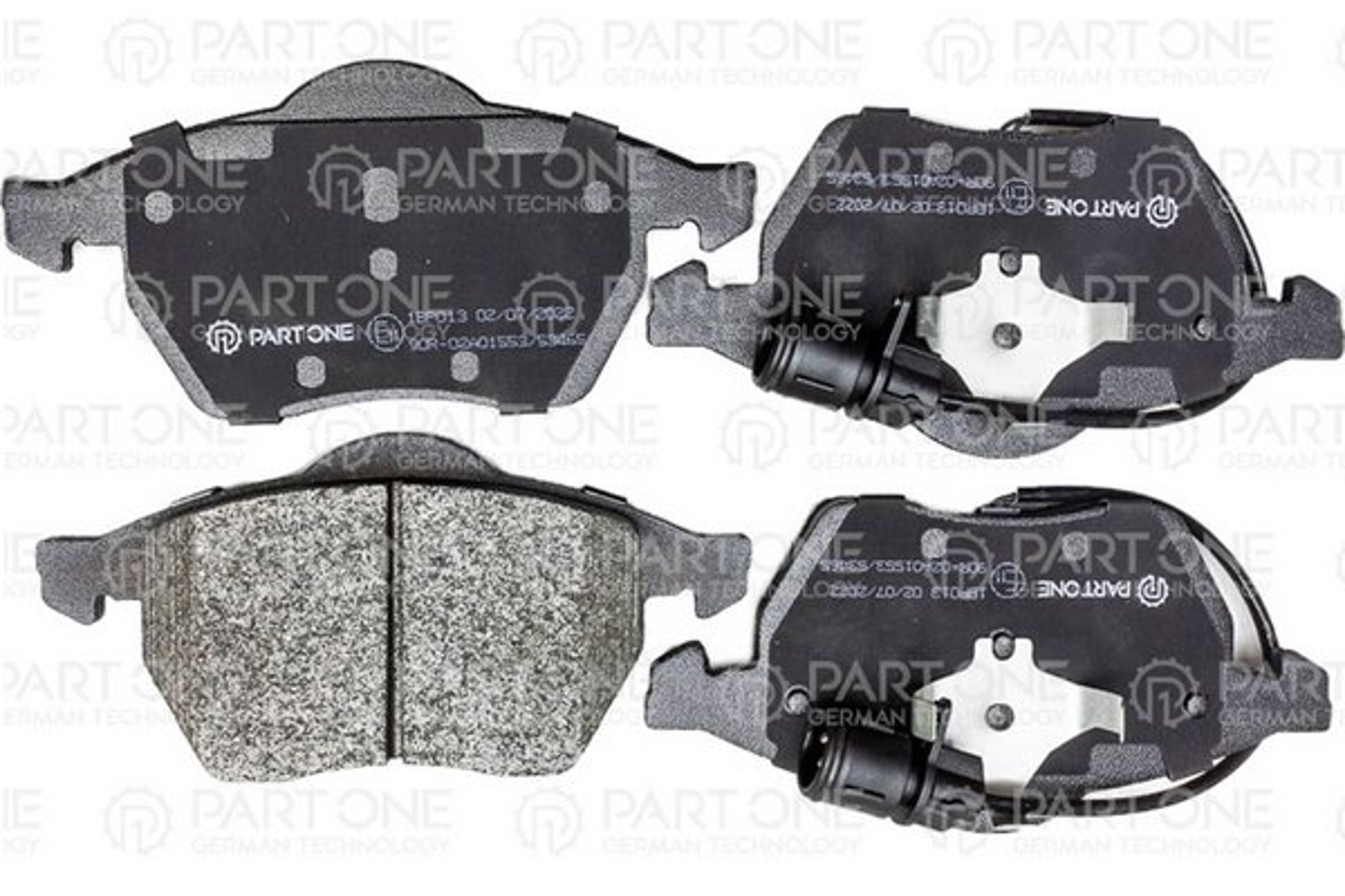 PART-ONE 1bp013 - Колодки тормозные дисковые перед. AUDI 100 90-94, A6 94-97