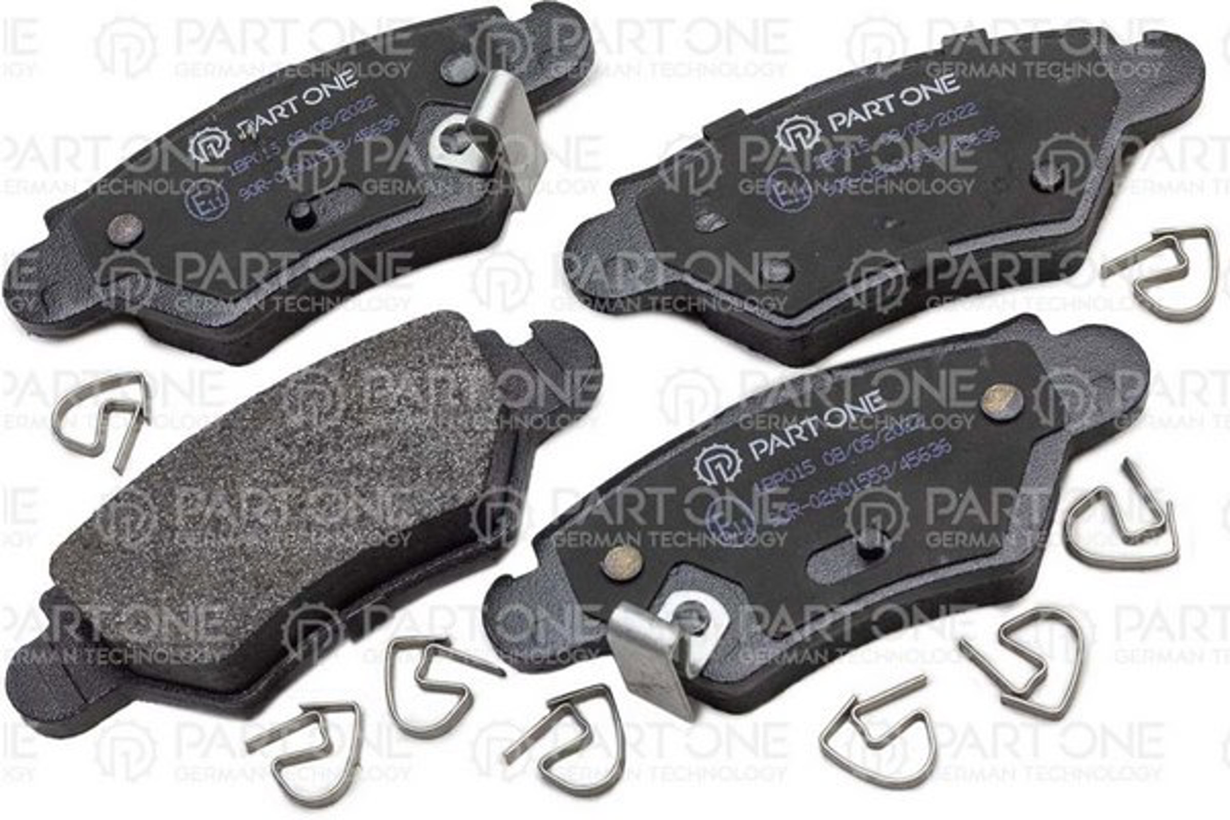 PART-ONE 1bp015 - Колодки тормозные дисковые зад. OPEL: ASTRA G 98-05, CORSA C 00-09, ZAFIRA A 99-05