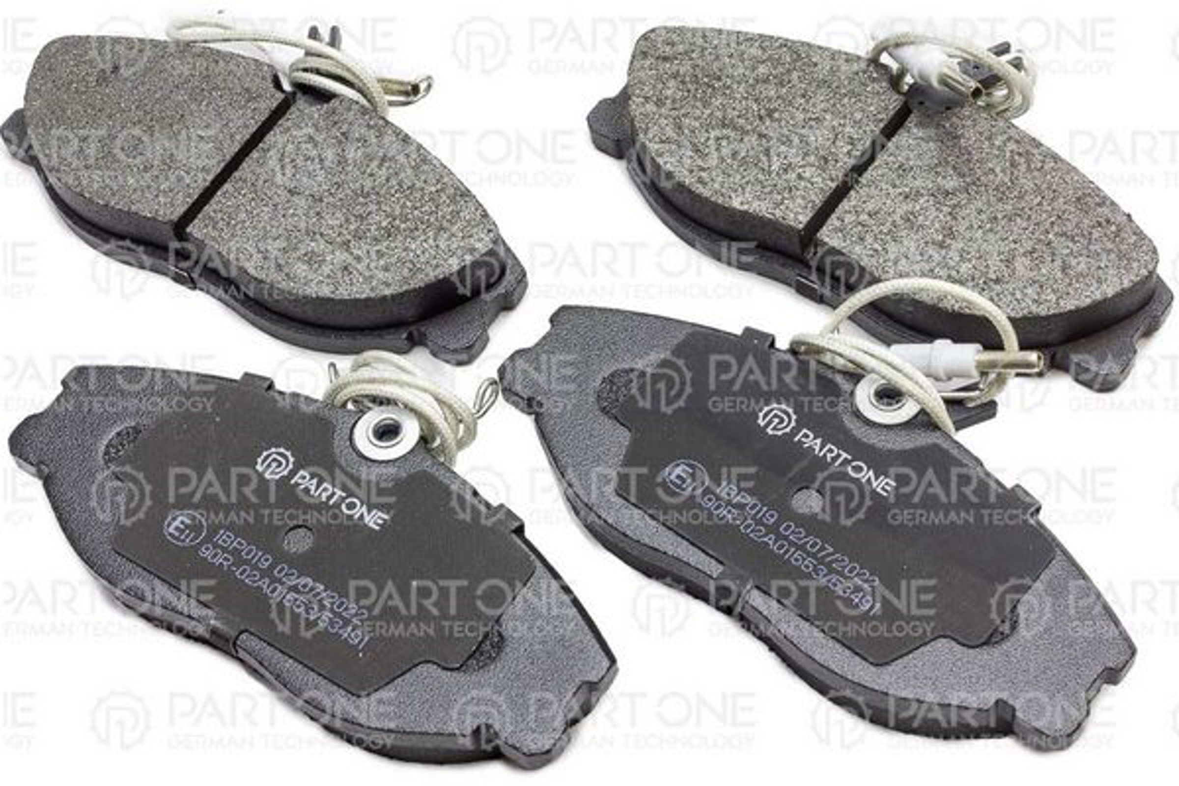 PART-ONE 1bp019 - Колодки тормозные дисковые перед. CITROEN XSARA 97-05, ZX 2.0i 16V 96-97, PEUGEOT 306 2.0 S16 96-0