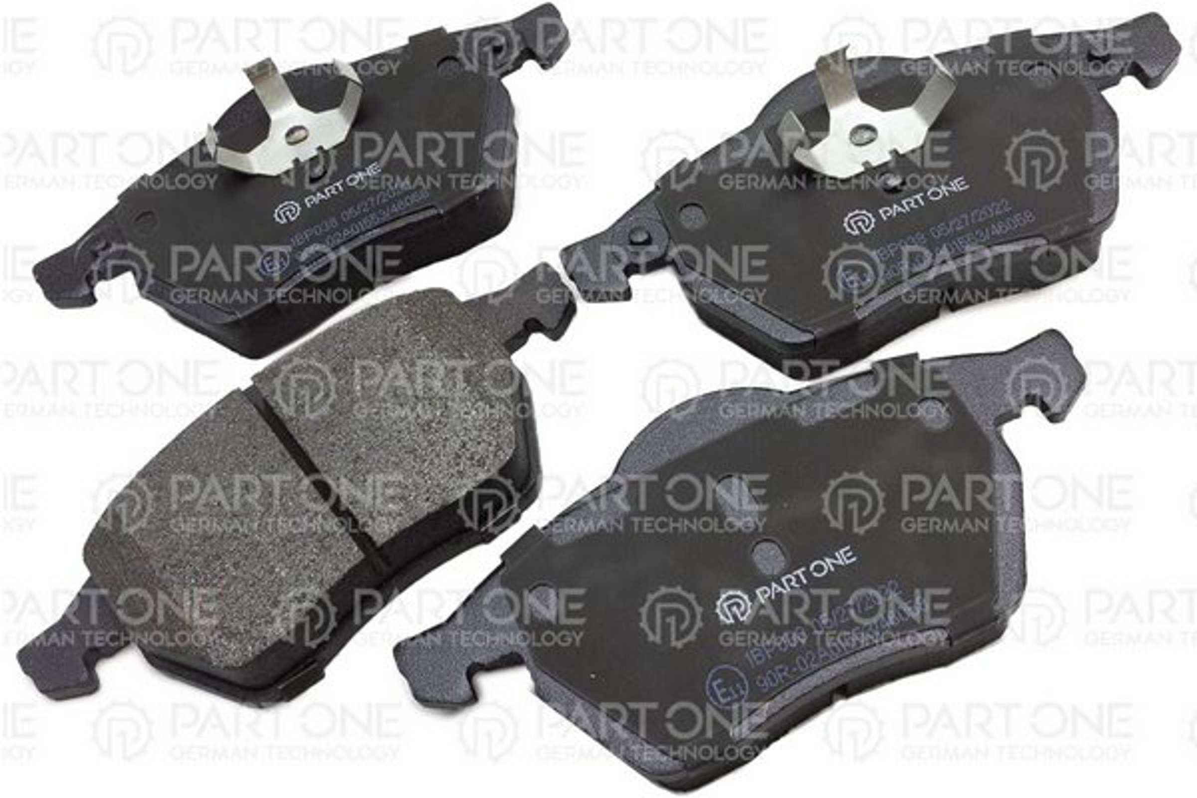 PART-ONE 1bp038 - Колодки тормозные дисковые перед. AUDI A4 94-00, VW PASSAT 96-00, SHARAN 95-10, SEAT ALHAMBRA 96-