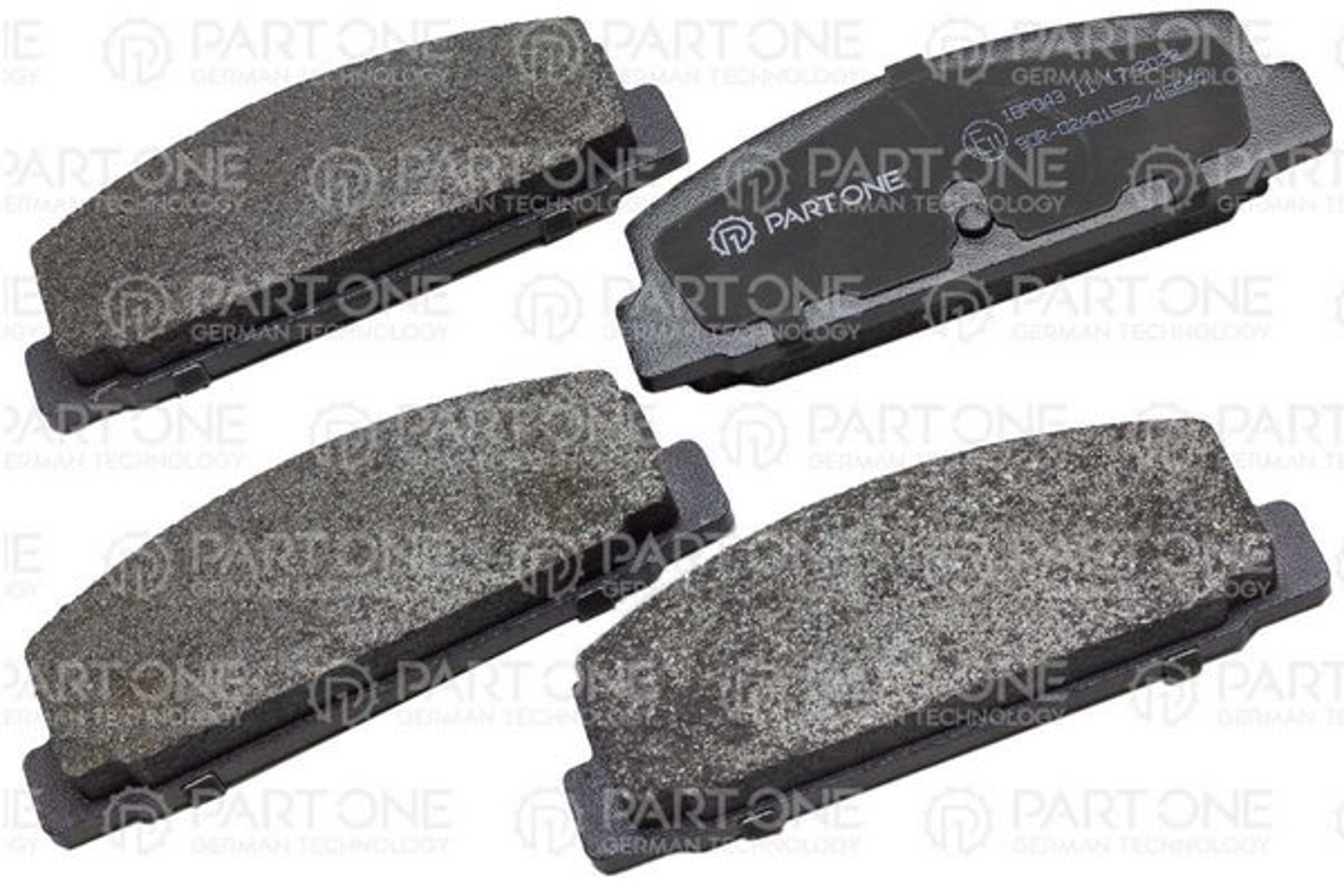 PART-ONE 1bp043 - Колодки тормозные дисковые зад. MAZDA 323 C IV 90-94, 626 IV/V 91-02, RX 7 I/II/III 87->