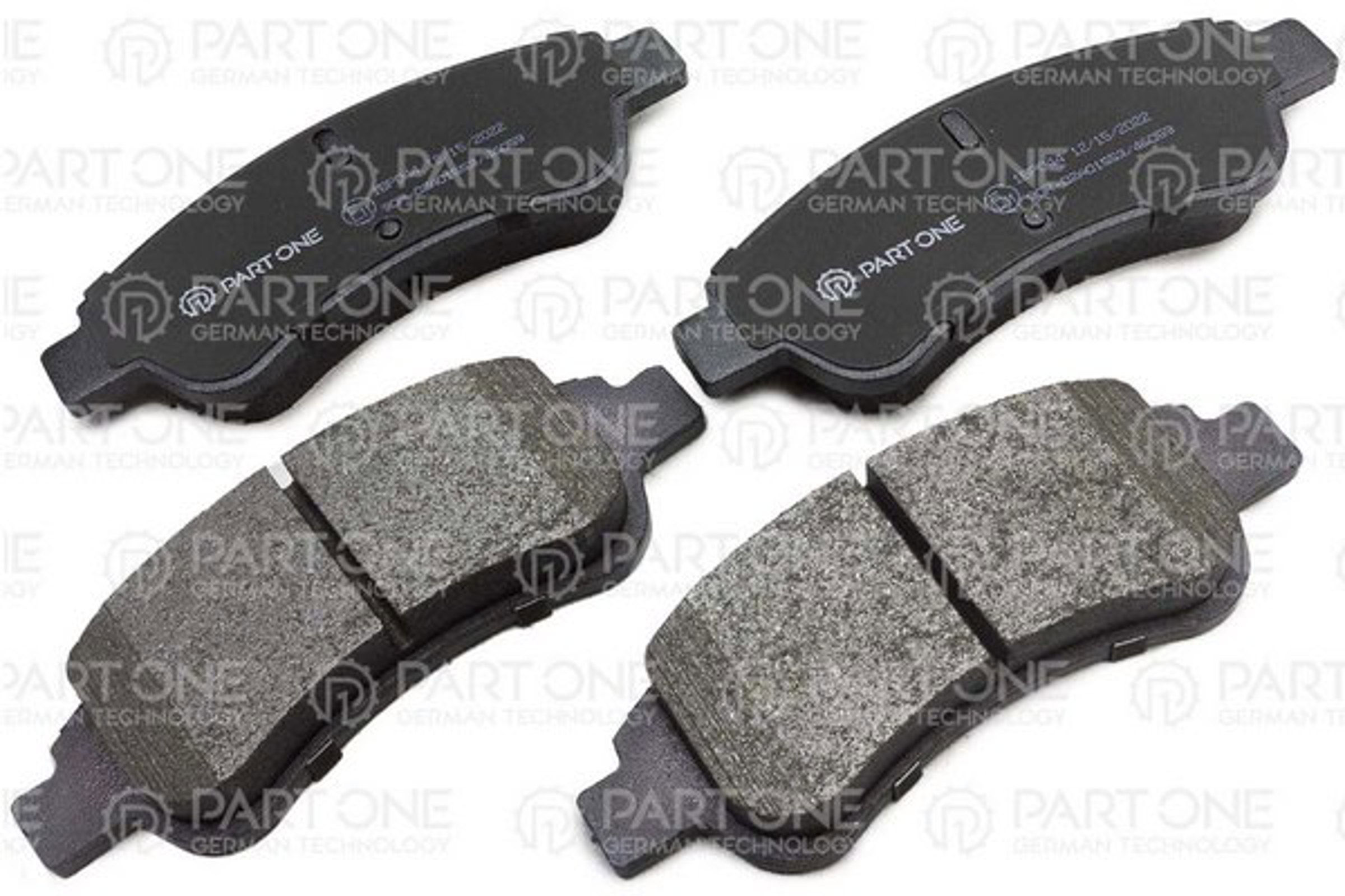 PART-ONE 1bp044 - Колодки тормозные дисковые перед. CITROEN BERLINGO 98-05, C3 I/II/III/PICASSO 03->, C4 04-11, C-ELY