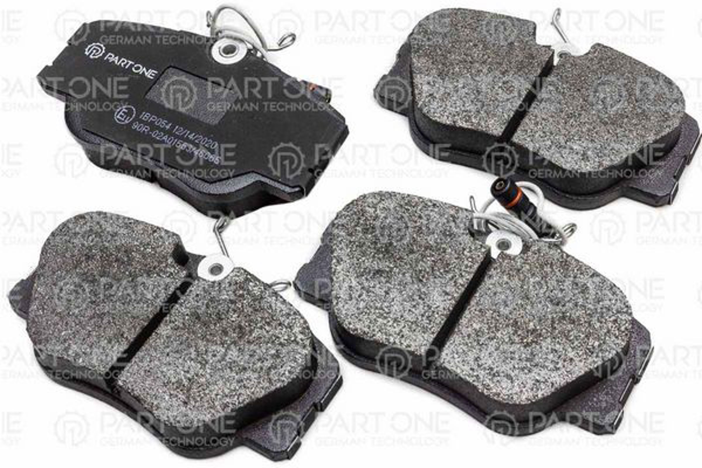PART-ONE 1bp054 - Колодки тормозные дисковые front, MERCEDES-BENZ 190 84-93, E-CLASS 93>, 109.8x59.6x19.2