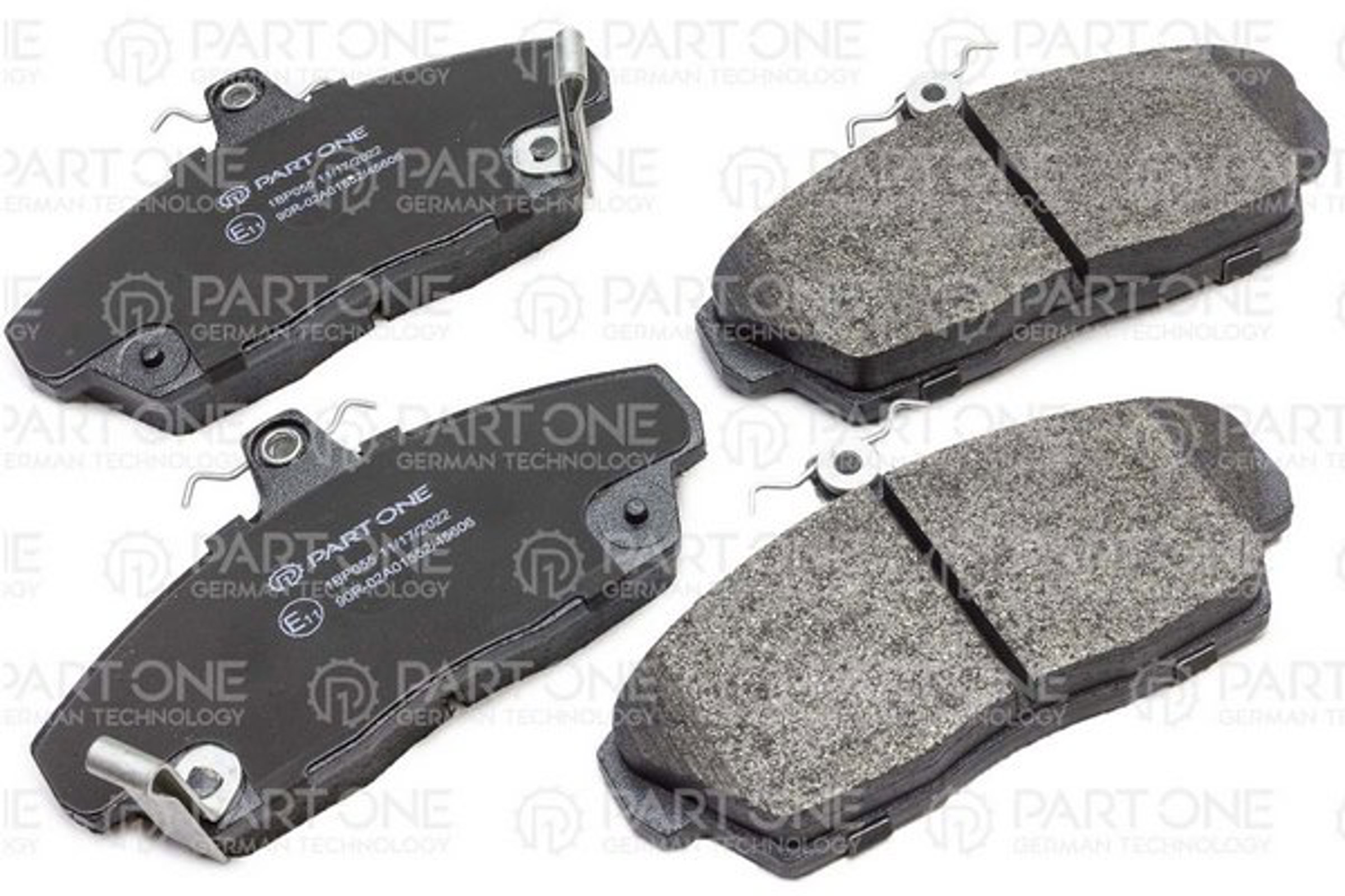 PART-ONE 1bp055 - Колодки тормозные дисковые перед. HONDA CIVIC IV 95-01, CONCERTO 89-95, ROVER 25 99-05, 45 00-05,