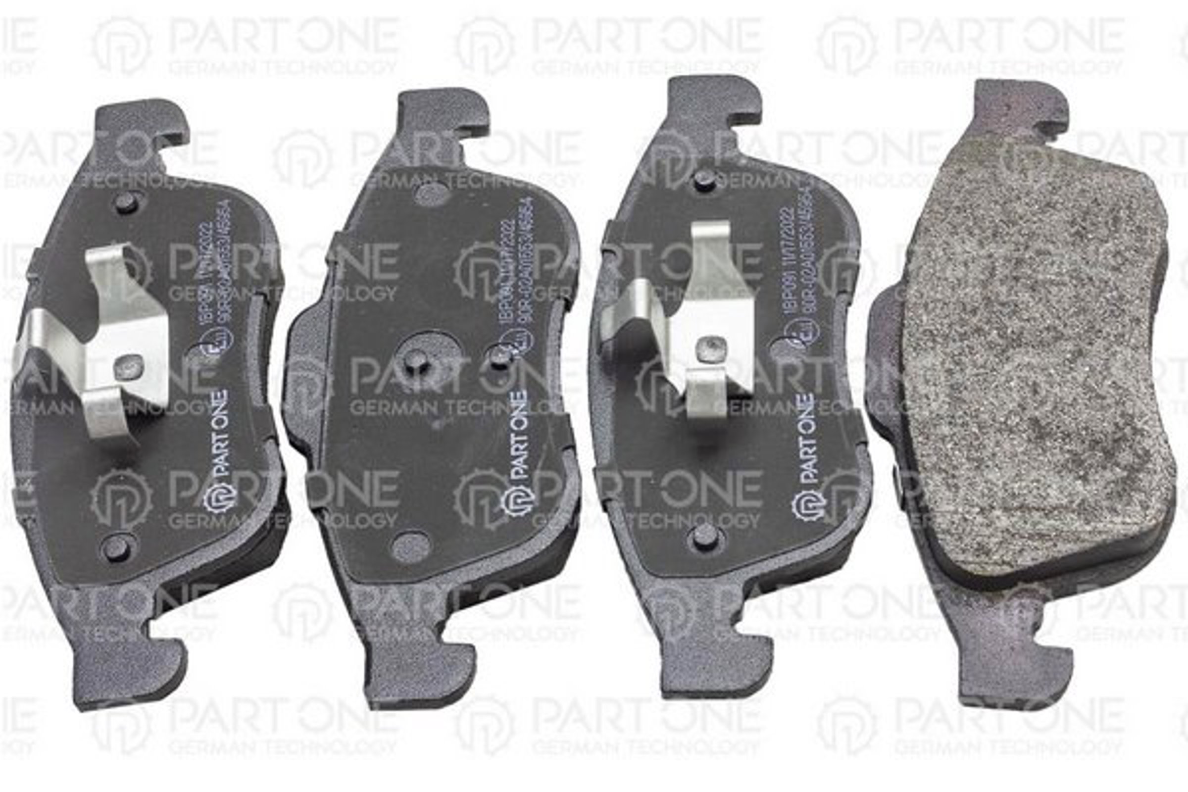 PART-ONE 1bp091 - Колодки тормозные дисковые передн renault: megane sedan/coupe 08>