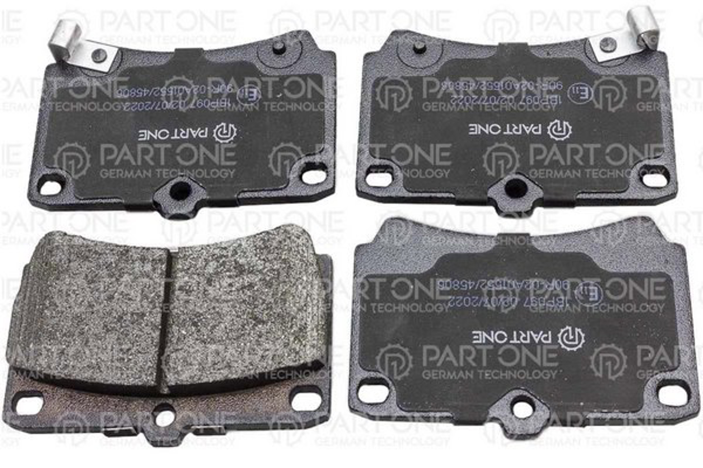 PART-ONE 1bp097 - Колодки тормозные дисковые передн mazda: 121 ii 90-96, 323 c iv 89-94, 323 c v 94-98, 323 f iv 89-94