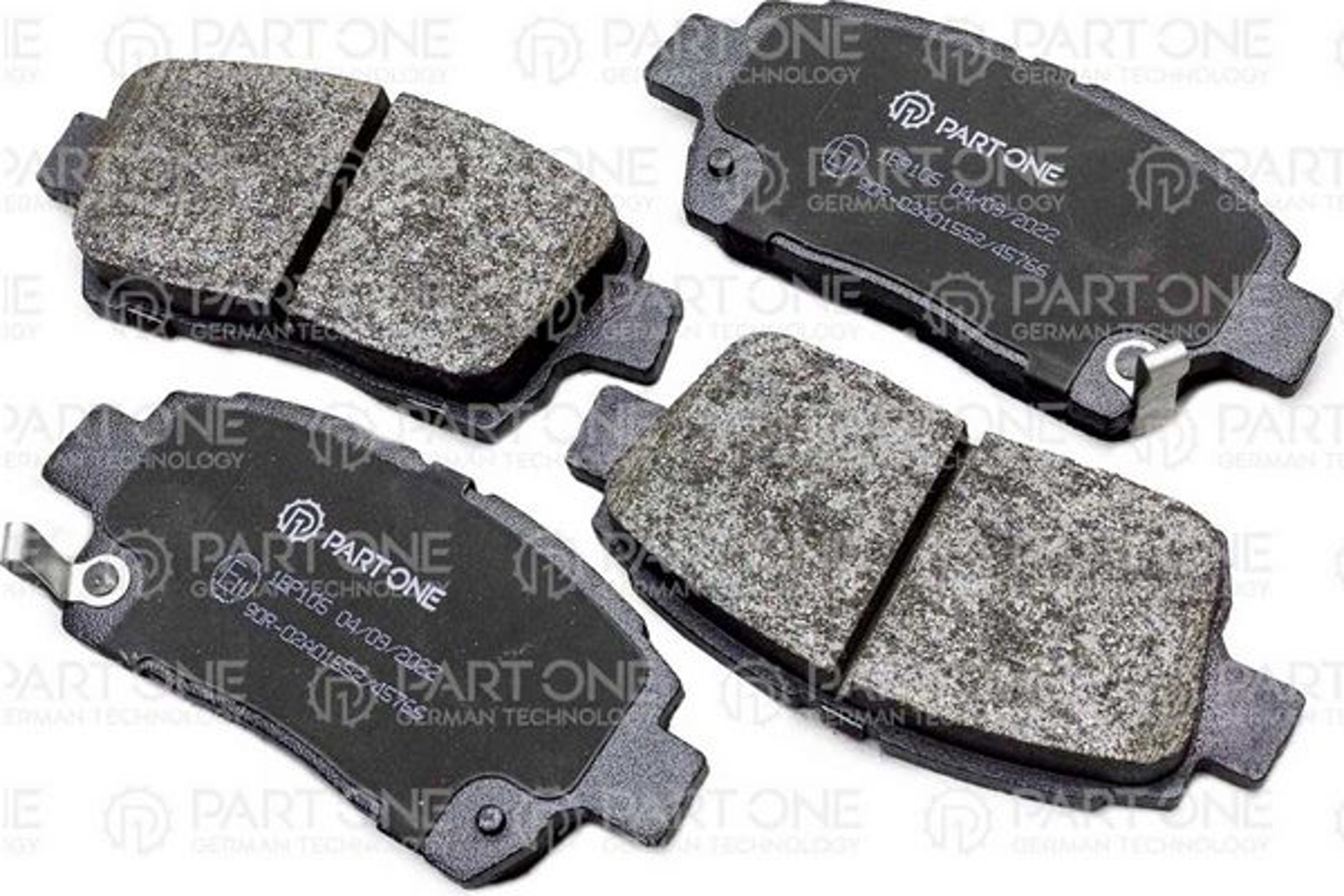 PART-ONE 1bp105 - Колодки тормозные дисковые передн. GEELY SC-7, TOYOTA COROLLA 02-07, PRIUS 1.5 00-09, YARIS/YARIS V