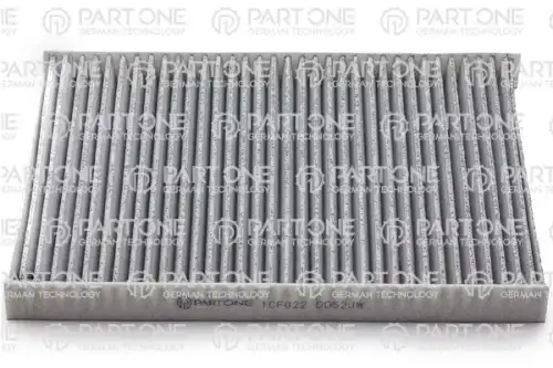 PART-ONE 1cf022 - Фильтр салона угольный AUDI: A3 96-, TT 98-, TT Roadster 99-, SEAT: AROSA 97-04, CORDOBA 93-99, CORD