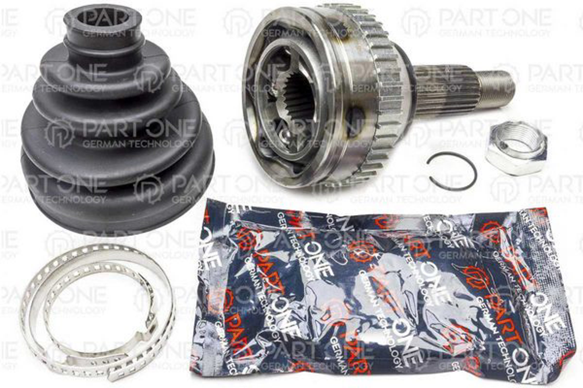 PART-ONE 1cv073 - ШРУС наружный с кольцом ABS 27x57x25 ABS 44T FORD MONDEO 1.8/1.8TD/2.0 93-96