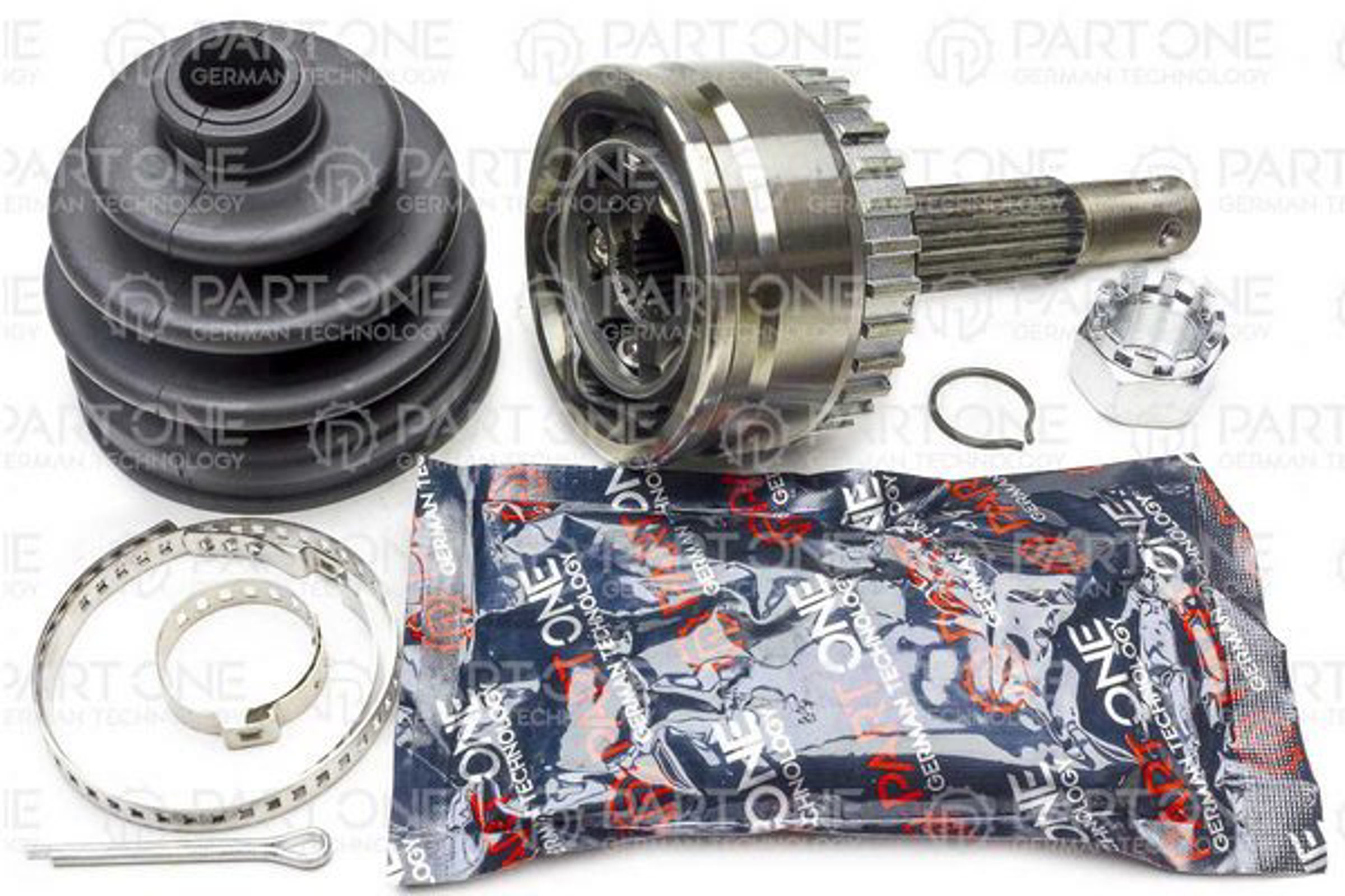 PART-ONE 1cv154 - Шрус наружн к-кт 22x52x28 abs:29t opel: corsa b 1.2/1.4/1.7d 93-00
