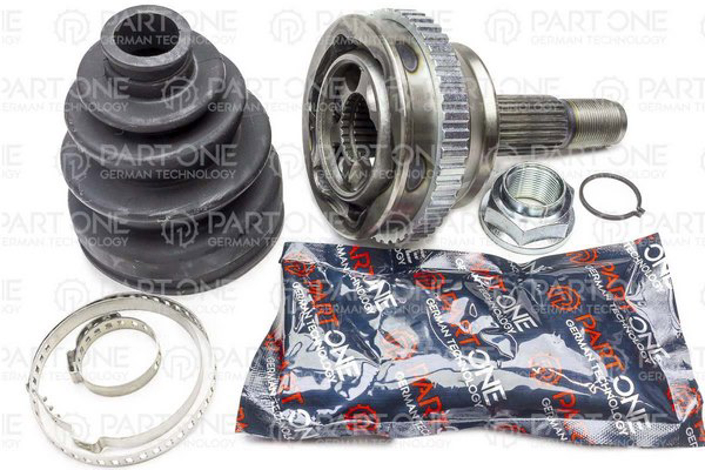 PART-ONE 1cv171 - Шрус наружн к-кт 25x52x25 abs:44t alfa romeo: 145/146 1.6/1.7/1.9jtd/2.0 96-01, fiat: coupe 1.8 16v,