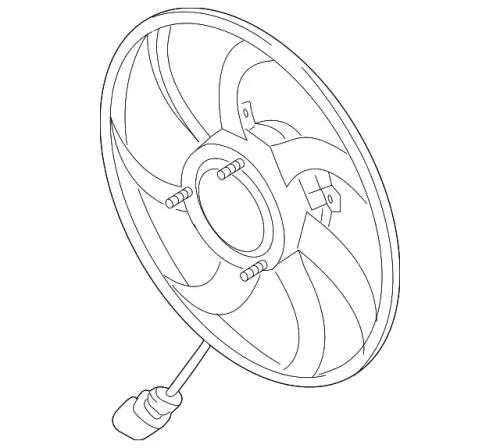 VAG 1k0959455fr - вентилятор охлаждения