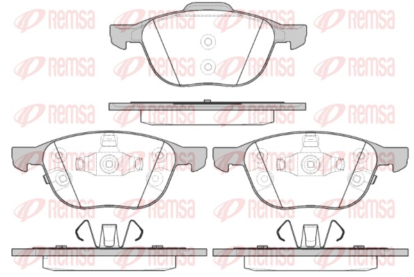 REMSA 1082.12 - Тормозные колодки 