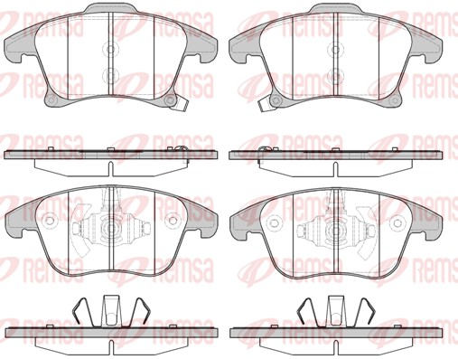 REMSA 1249.22 - Тормозные колодки 