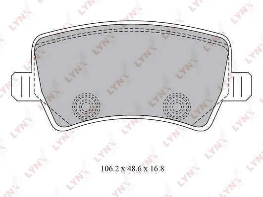 LYNXAUTO BD-7817 - Тормозные колодки 