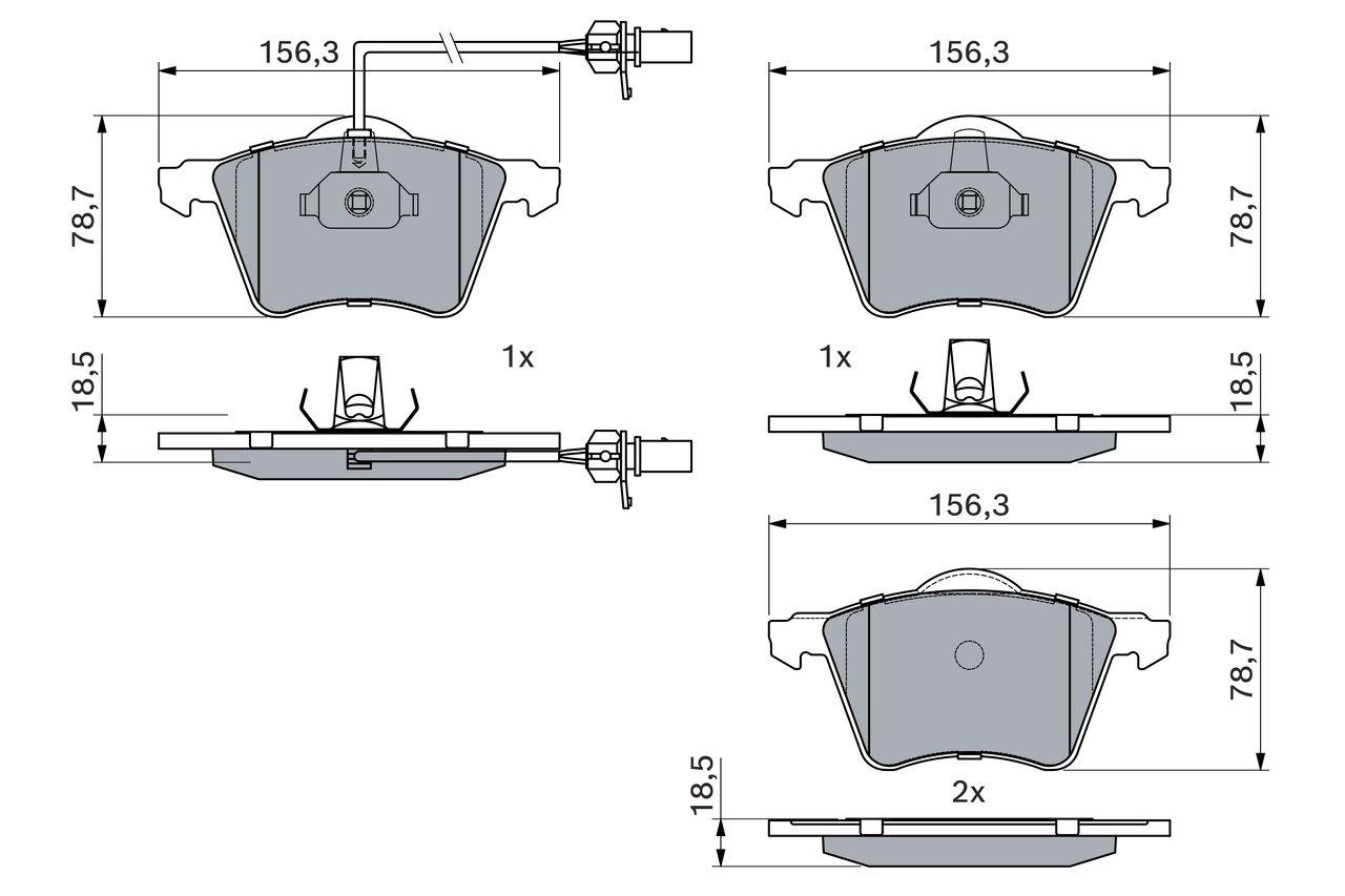 BOSCH 0 986 424 780 - Тормозные колодки 