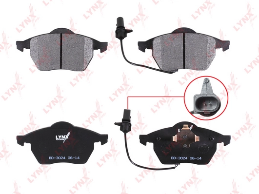 LYNXAUTO BD-3024 - Тормозные колодки 