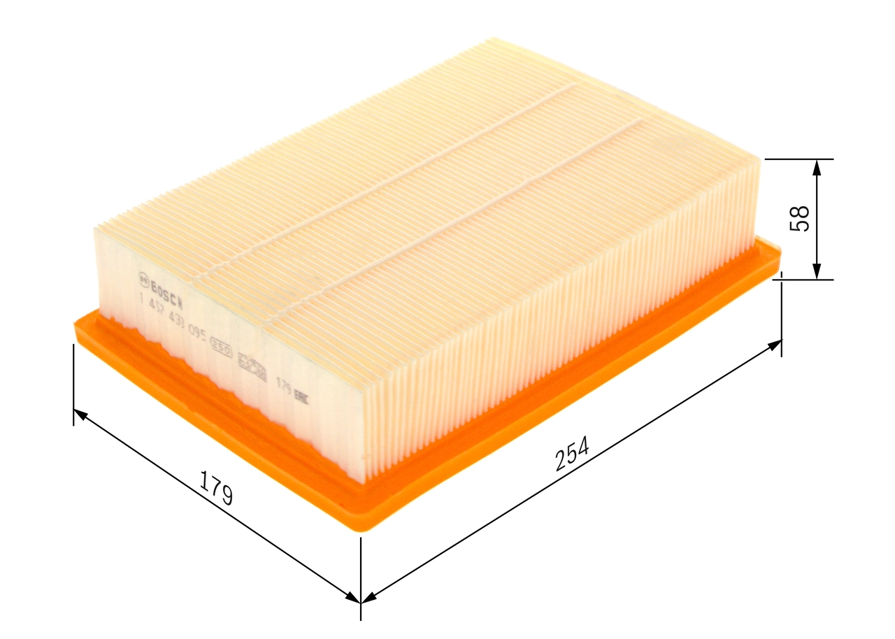 BOSCH 1 457 433 095 - Воздушный фильтр