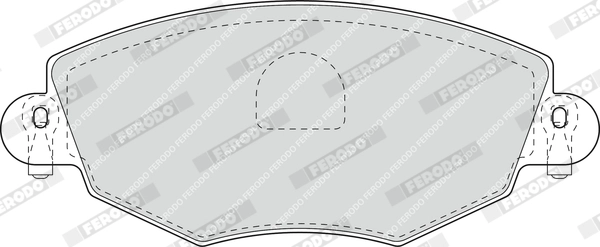 FERODO FDB1425 - Комплект тормозных колодок, дисковый тормоз PREMIER ECO FRICTION