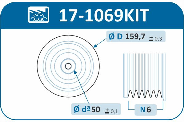 IJS GROUP 17-1069KIT - Шкив коленвала