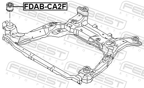 FEBEST FDAB-CA2F - Сайлентблок