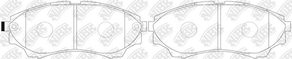 NIBK PN5800 - Тормозные колодки 