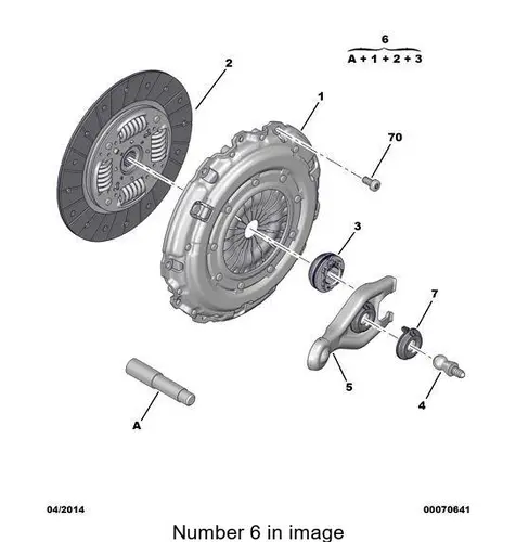 PSA 2052k1 - к-кт сцепления