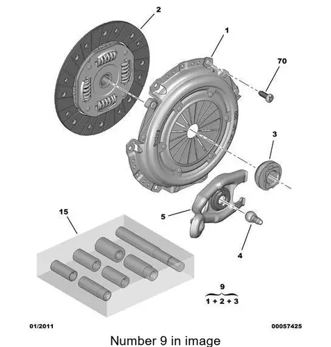 PSA 2052x2 - комплект сцепления! D200mm 18z\ Peugeot 206/307, Citroen C2-C41.4/1.6 02>