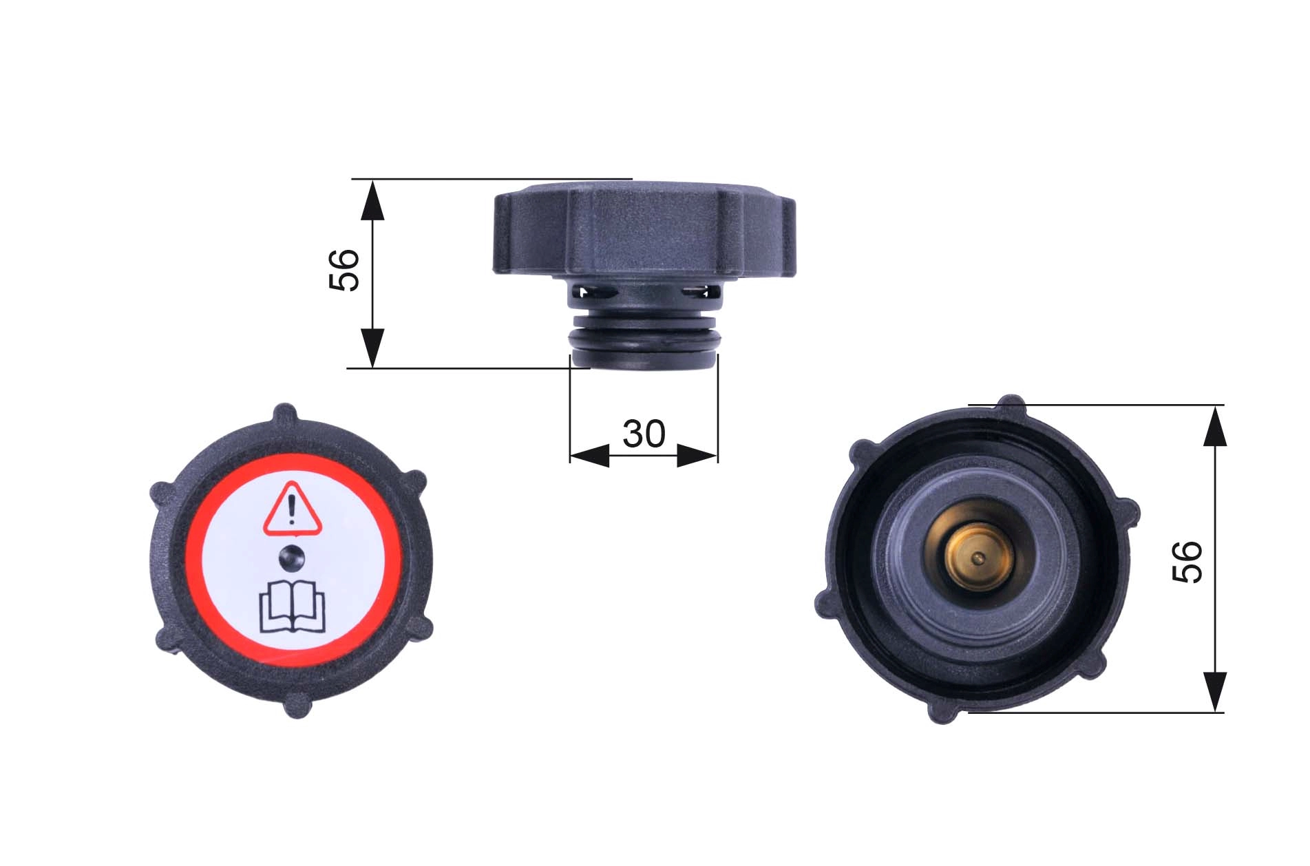 GATES RC243 - Крышка радиатора (расширительного бачка)