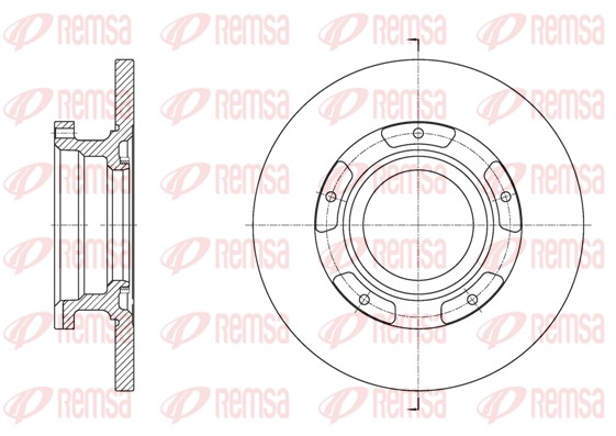 REMSA 61564.00 - Тормозные диски