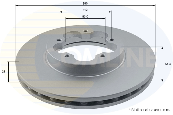 COMLINE ADC1234V - Тормозной диск Comline