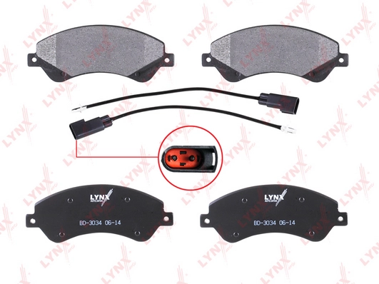 LYNXAUTO BD-3034 - Тормозные колодки 