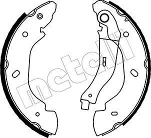 METELLI 53-0135 - Барабанные колодки