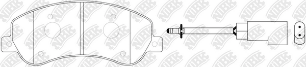 NIBK PN0444W - Тормозные колодки 