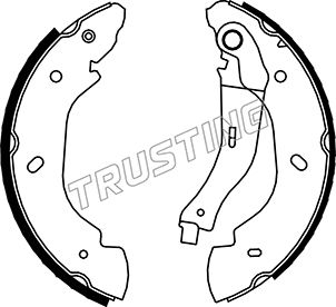 TRUSTING 040.148 - Барабанные колодки