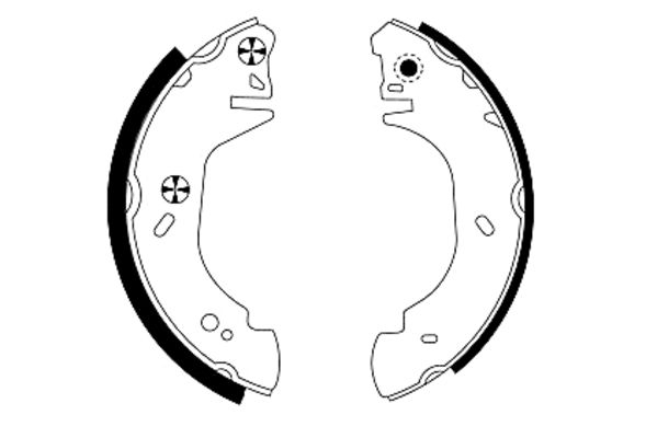 MINTEX MFR467 - Барабанные колодки