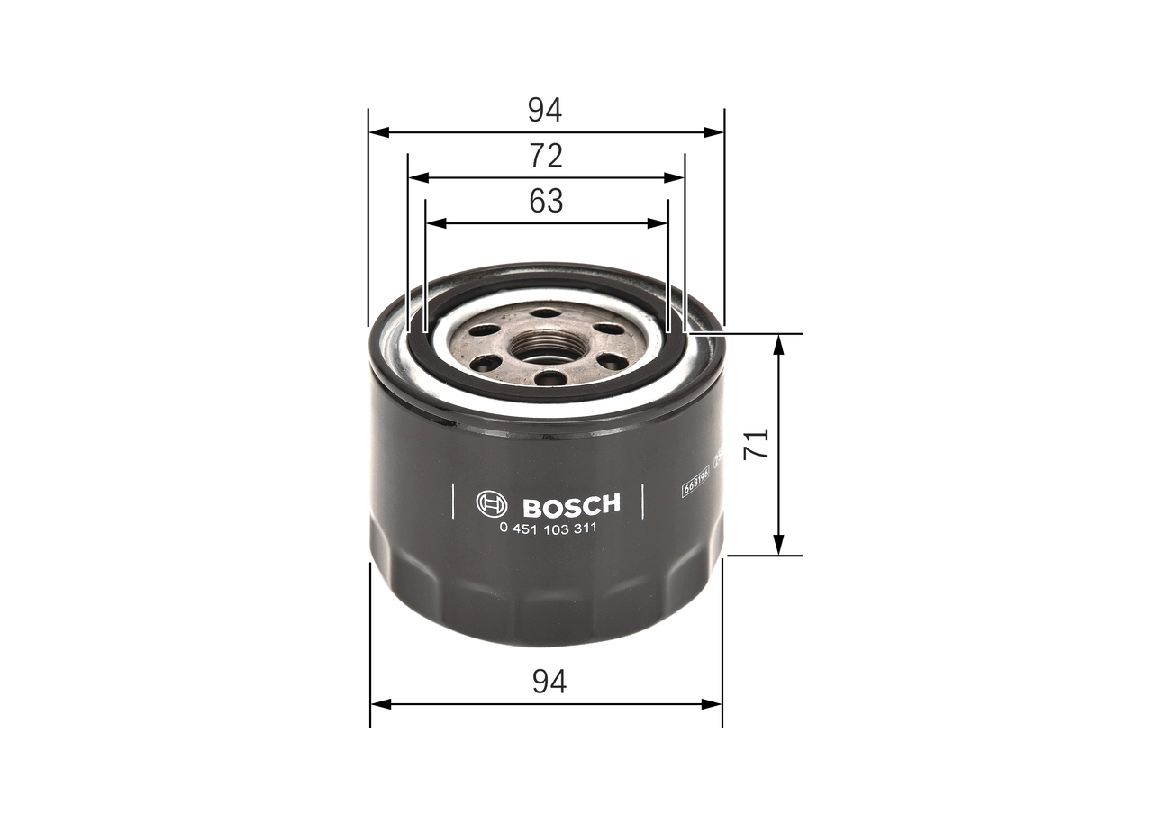 BOSCH 0 451 103 311 - Масляный фильтр
