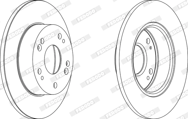 FERODO DDF1390 - Тормозной диск PREMIER