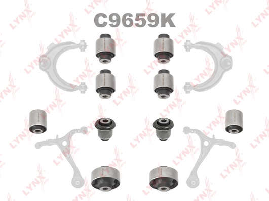 LYNXAUTO C9659K - Подвеска, рычаг независимой подвески колеса KIT