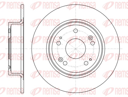 REMSA 61278.00 - Тормозные диски