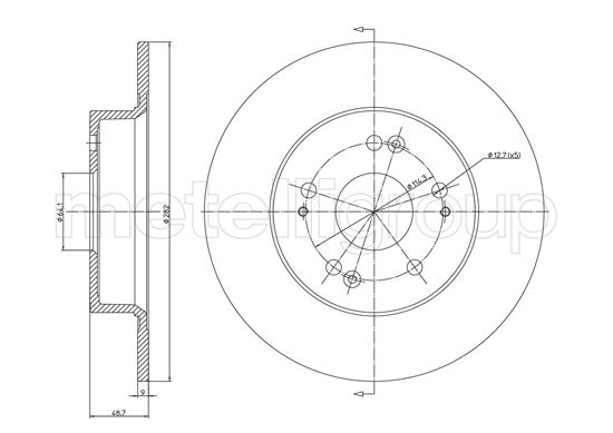 TRUSTING DF1323 - Тормозные диски