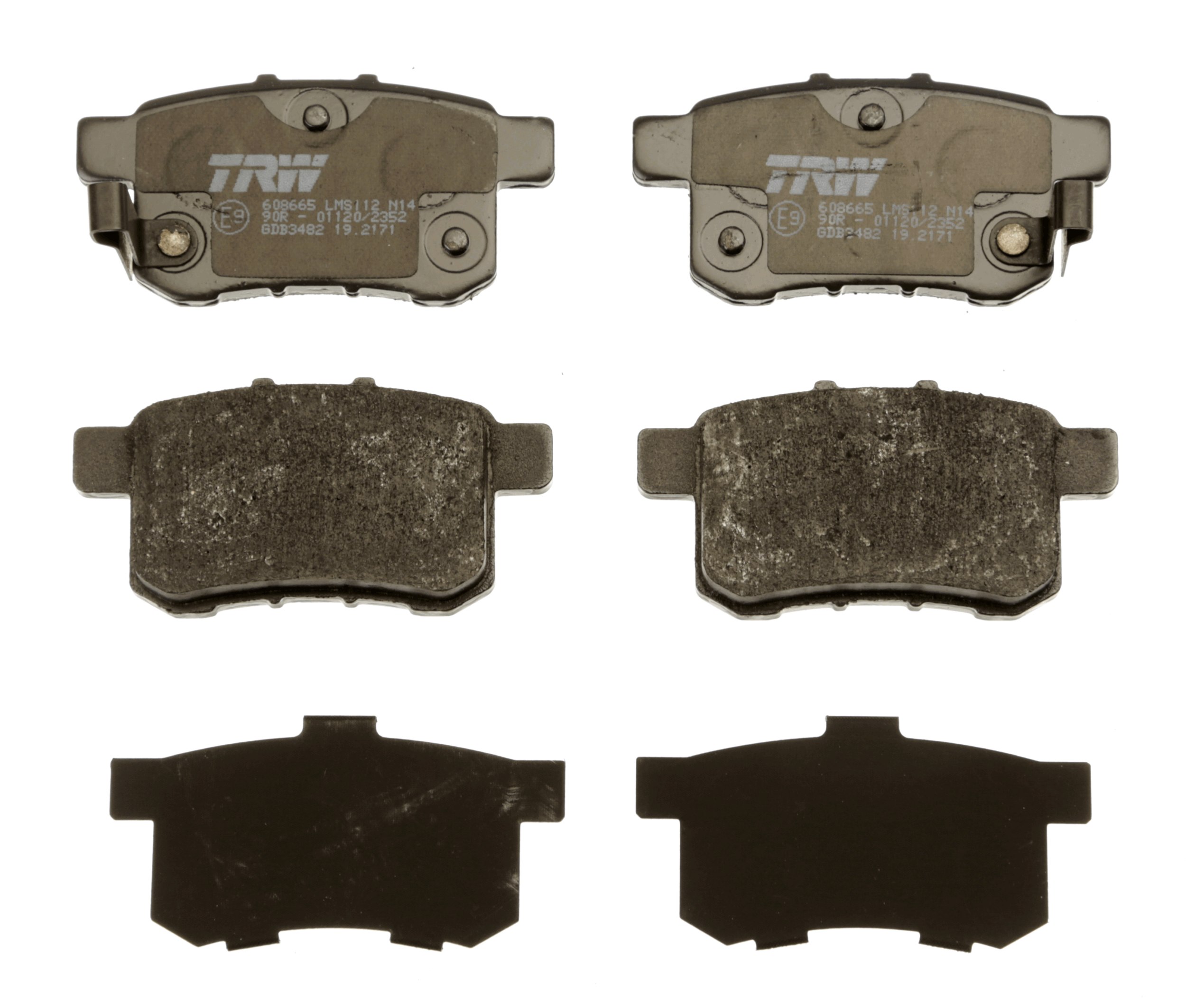TRW GDB3482 - Комплект тормозных колодок, дисковый тормоз COTEC