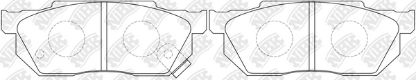 NIBK PN8263 - Тормозные колодки 