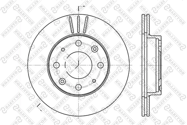 STELLOX 6020-2605V-SX - Тормозные диски