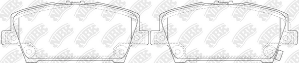 NIBK PN8866 - Тормозные колодки 