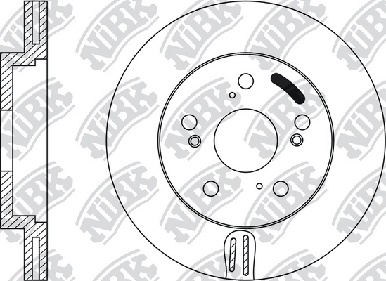 NIBK RN1218 - Тормозные диски