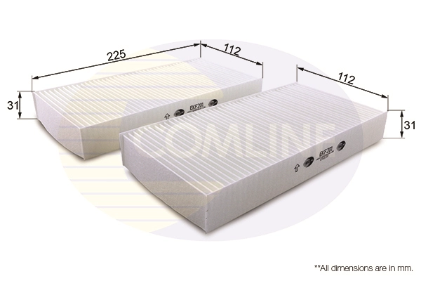COMLINE EKF201 - Салонный фильтр