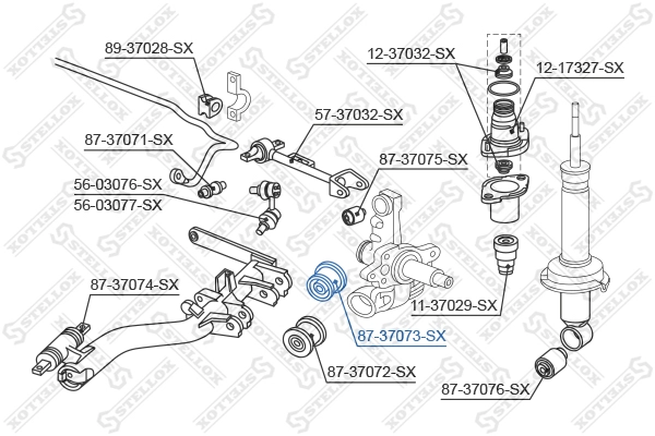 STELLOX 87-37073-SX - Сайлентблок