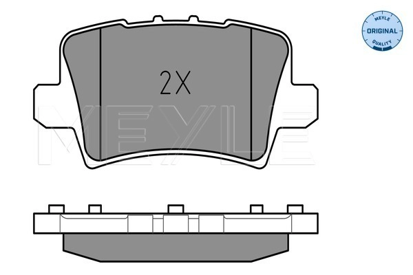 MEYLE 025 240 8615/W - Комплект тормозных колодок, дисковый тормоз MEYLE-ORIGINAL: True to OE.